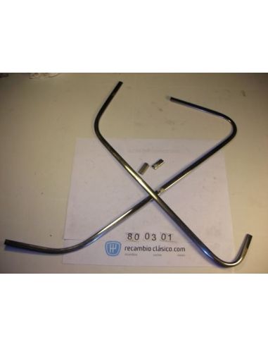 Junquillo completo ventana lateral trasera derecha Renault 6 7700517781 7700517782