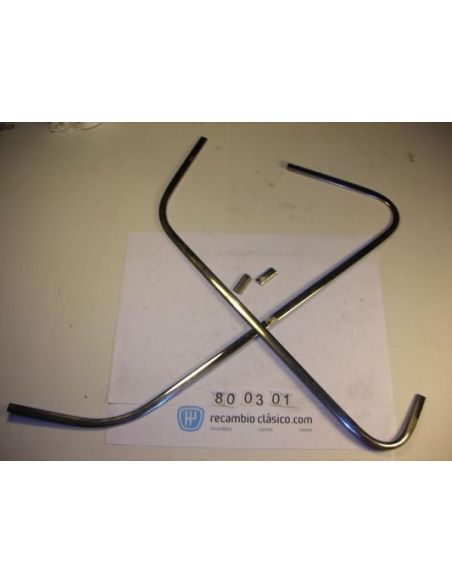 Junquillo completo ventana lateral trasera derecha Renault 6 7700517781 7700517782