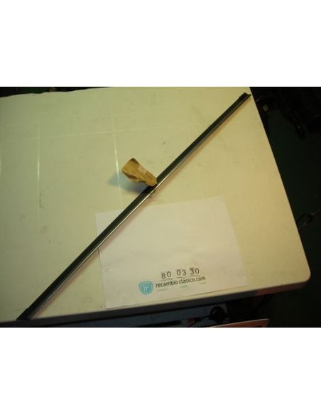 Moldura cromada cejilla lamelunas exterior puerta trasera derecha Renault 18 7700640063