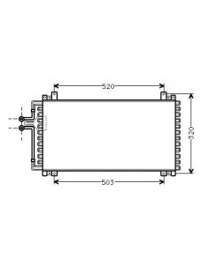 Condensador aire acondicionado Renault 21 Turbo