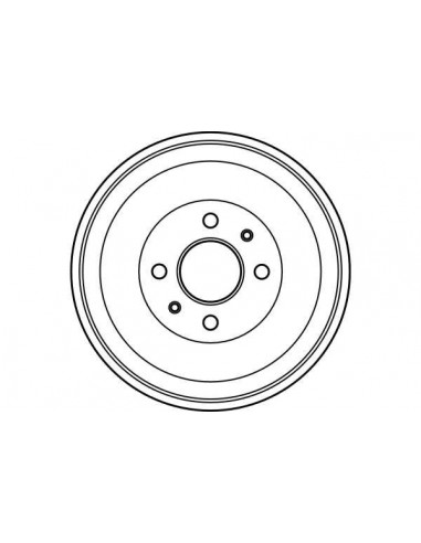Juego de 2 tambores traseros SEAT 131 JA16520151 4381459 5923824 5923924 4345289