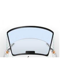 Parabrisas verde con franja azul Austin Mini