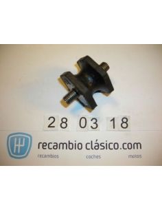 Silentblock rectangular tubo de escape Renault 6 R1183, Renault 12 métrica 9mm 7700523095