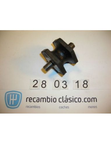 Silentblock rectangular tubo de escape Renault 6 R1183, Renault 12 métrica 9mm 7700523095