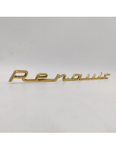 Anagrama emblema logo dorado Renault Dauphine, Renault Ondine, Renault Floride