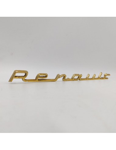 Anagrama emblema logo dorado Renault Dauphine, Renault Ondine, Renault Floride