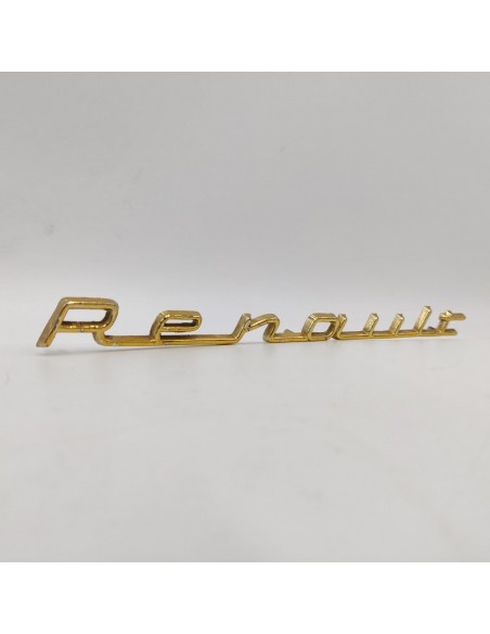 Anagrama emblema logo dorado Renault Dauphine, Renault Ondine, Renault Floride