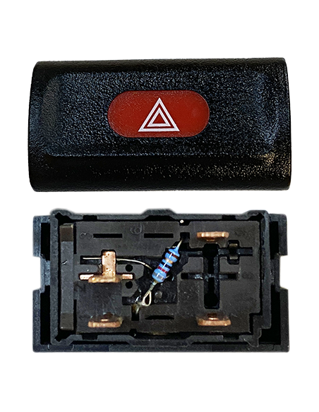 Botón interruptor de luces de emergencia Warning Opel Vectra B  6240148
