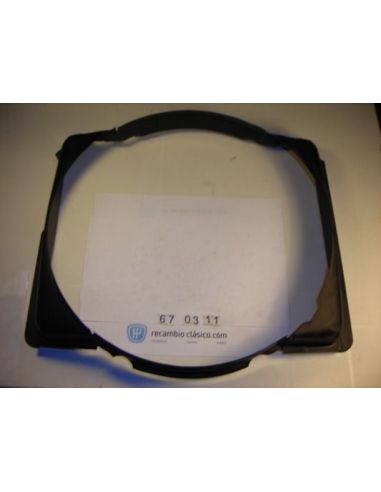 Canalizador metálico ventilador radiador motor Renault Dauphine
