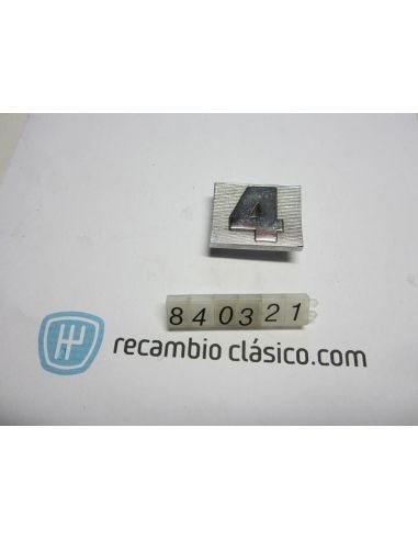 Anagrama emblema logo insignia aleta Renault 4 Super