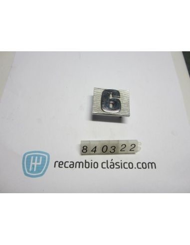 Anagrama emblema logo insignia 6 de Renault 6