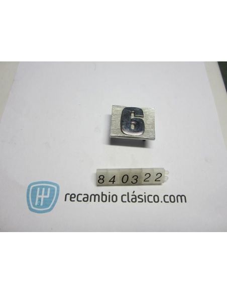 Anagrama emblema logo insignia 6 de Renault 6