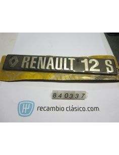 Comprar emblema Renault R12 S online | Recambio Clásico