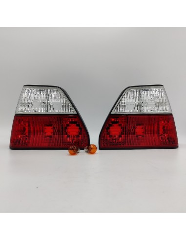 Juego pilotos intermitentes traseros blanco y rojos Volkswagen Golf Mk2 191945111A 191945112