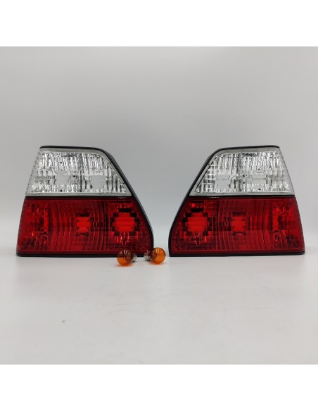 Juego pilotos intermitentes traseros blanco y rojos Volkswagen Golf Mk2 191945111A 191945112