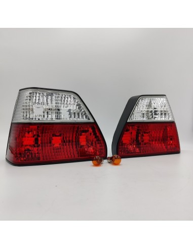Juego pilotos intermitentes traseros blanco y rojos Volkswagen Golf Mk2 191945111A 191945112