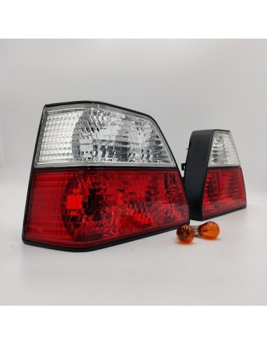 Juego pilotos intermitentes traseros blanco y rojos Volkswagen Golf Mk2 191945111A 191945112