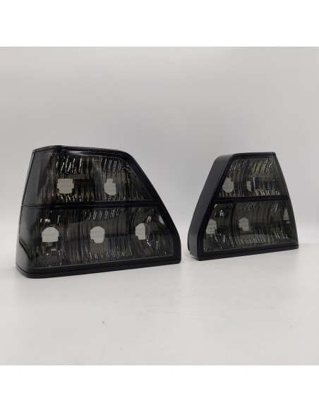 Juego pilotos intermitentes traseros oscuros Volkswagen Golf Mk2 191945111A 191945112