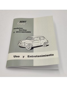 Manual uso y entretenimiento SEAT 600 D Berlina y SEAT 600 D Descapotable