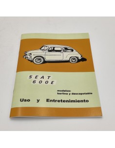 Manual de uso y entretenimiento SEAT 600 E