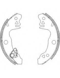 Juego de zapatas traseras Renault 18 Bendix 7701201213 7701201555 7701202555 7701202965 7701458174