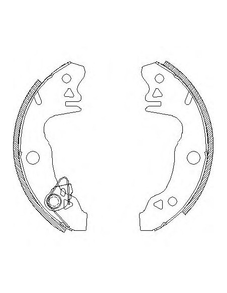Juego de zapatas traseras Renault 18 Bendix 7701201213 7701201555 7701202555 7701202965 7701458174