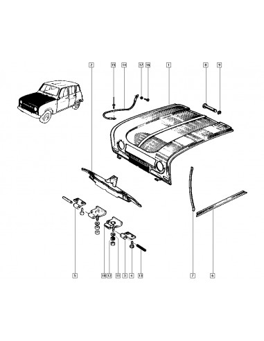 Capó Renault 4 7751464058