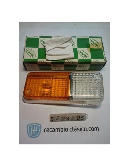Tulipa intermitente derecha trasera posición blanca ámbar Renault 12 fase 2