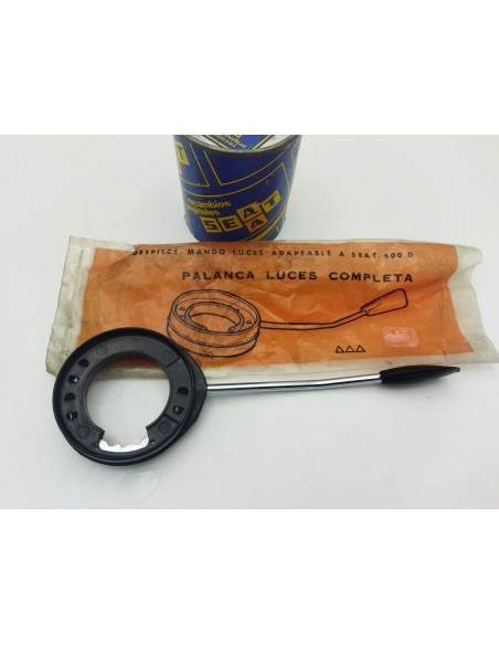 Palanca mando luces Seat 600D repuesto original de época