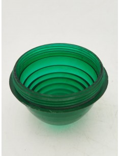 Tulipa ovalada verde piloto redondo camión, autobús Rosca fina 45mm 2