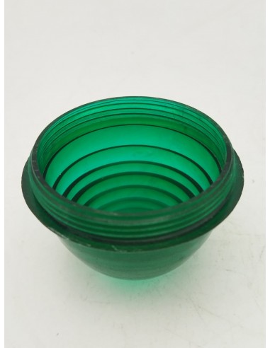 Tulipa ovalada verde piloto redondo camión, autobús Rosca fina 45mm