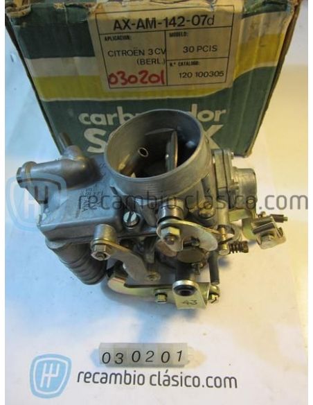 Carburador Solex 30 PECIS para Citroen 3CV Berlina 120100305