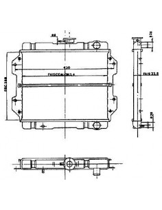 Radiador panal cobre Suzuki SJ 410 Samurai SJ 413