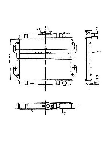 Radiador panal cobre Suzuki SJ 410 Samurai SJ 413