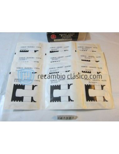 Juego de 12 segmentos (Admisión, compresión y engrase) 1,6-2-4 para Ford Gran Bretaña