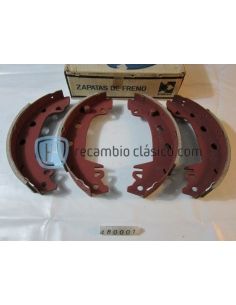 Juego de 4 zapatas de freno Chrysler 180, Seat 131, Renault 12 Familiar