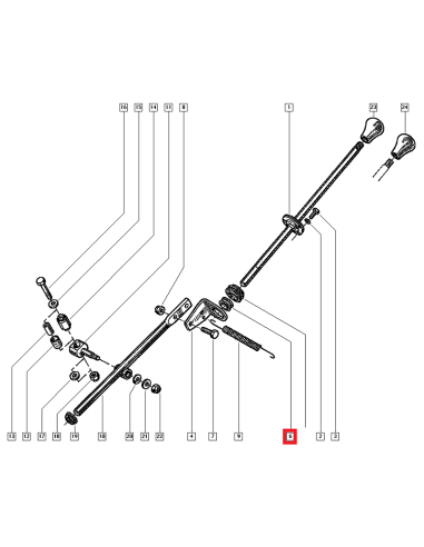 Casquillo inferior palanca de cambios Renault 4 Renault 5 Renault 6 Renault 7 Renault Super 5 Renault Master 7700520531 50003873
