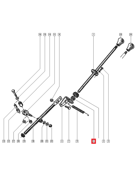 Casquillo inferior palanca de cambios Renault 4 Renault 5 Renault 6 Renault 7 Renault Super 5 Renault Master 7700520531 50003873
