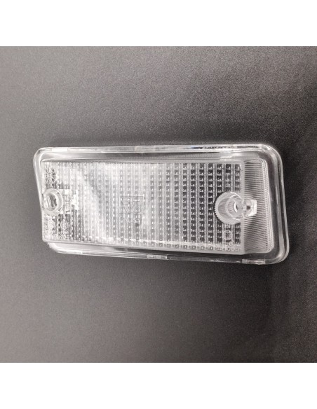 Tulipa intermitente delantera derecha blanca SEAT 133. Con tara, la goma está rota