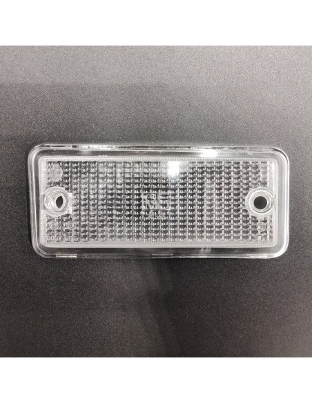 Tulipa intermitente delantera derecha blanca SEAT 133. Con tara, la goma está rota