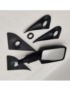 Espejo retrovisor izquierdo completo mecánico plano Fiat Uno 5892125 2