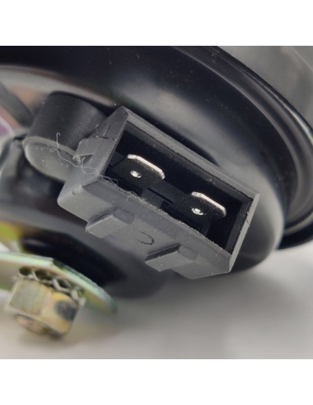 Bocina claxon universal de 12v con 2 clemas