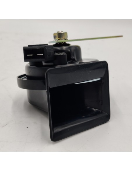 Bocina claxon universal de 12v con 2 clemas
