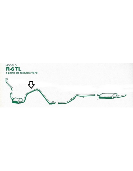 Silencioso escape anterior aleta Renault 6 TL Renault 6 GTL 770243657 Silencioso escape anterior aleta Renault 6 TL Renault 6 GTL 770243657