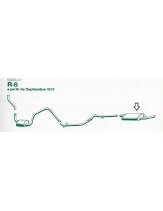 Silencioso posterior escape Renault 6 7702006272 7700572345 7700634532 todas las versiones 2