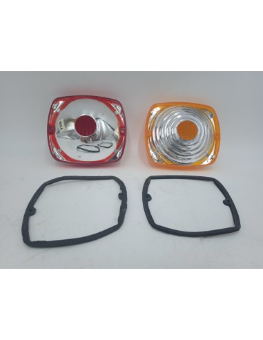 Juego pilotos marcha atrás rojo y ámbar universal