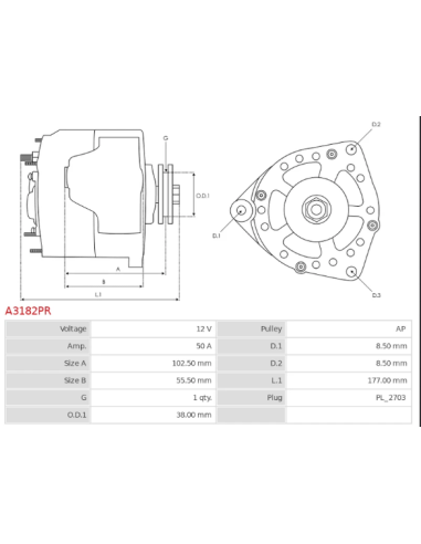 Alternador Renault 9 7700762458