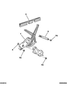 Elevalunas eléctrico con motor derecho Peugeot 205 3 puertas 922270