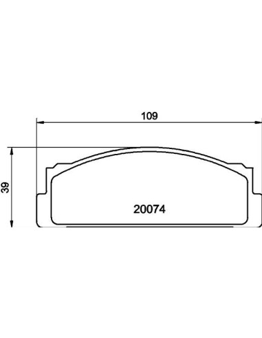 Juego de pastillas de freno traseras SEAT 124