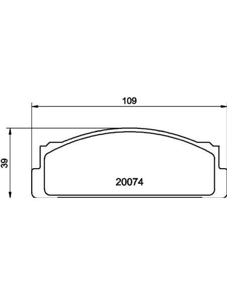 Juego de pastillas de freno traseras SEAT 124